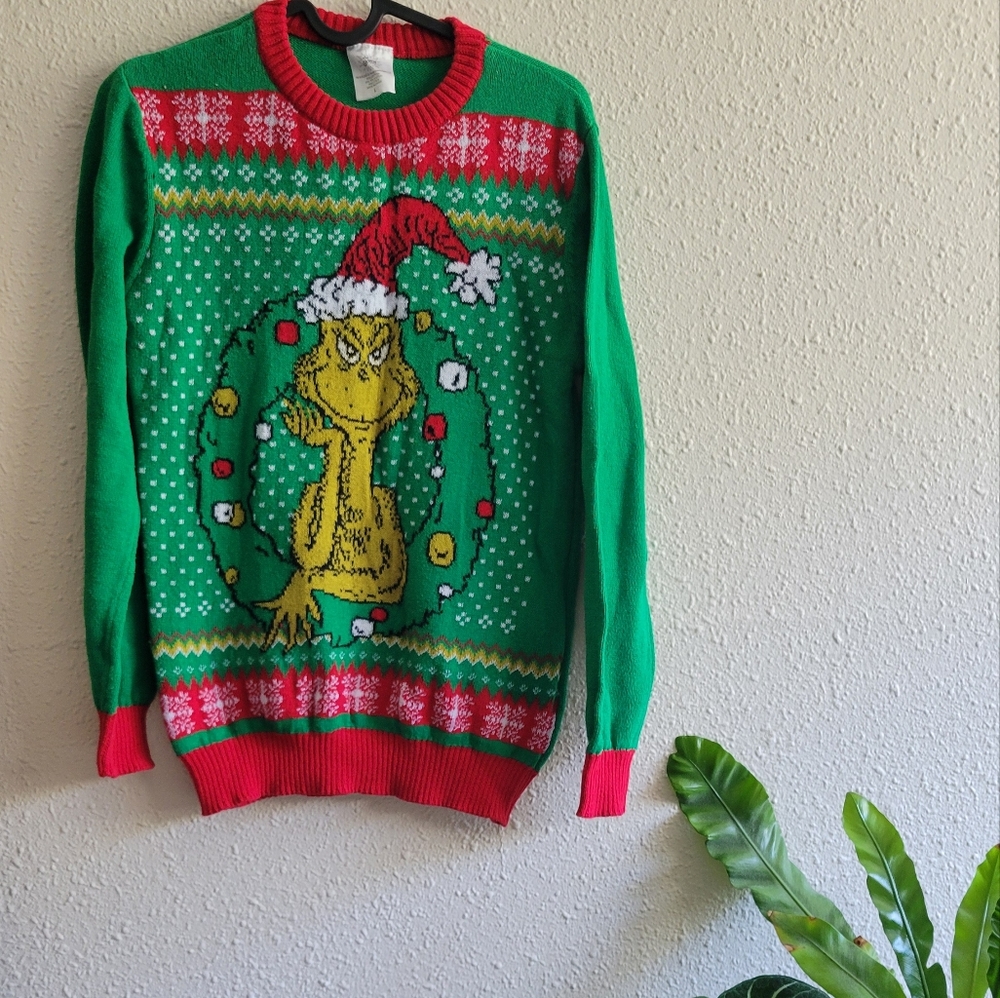 Festive Green and Red Sweater